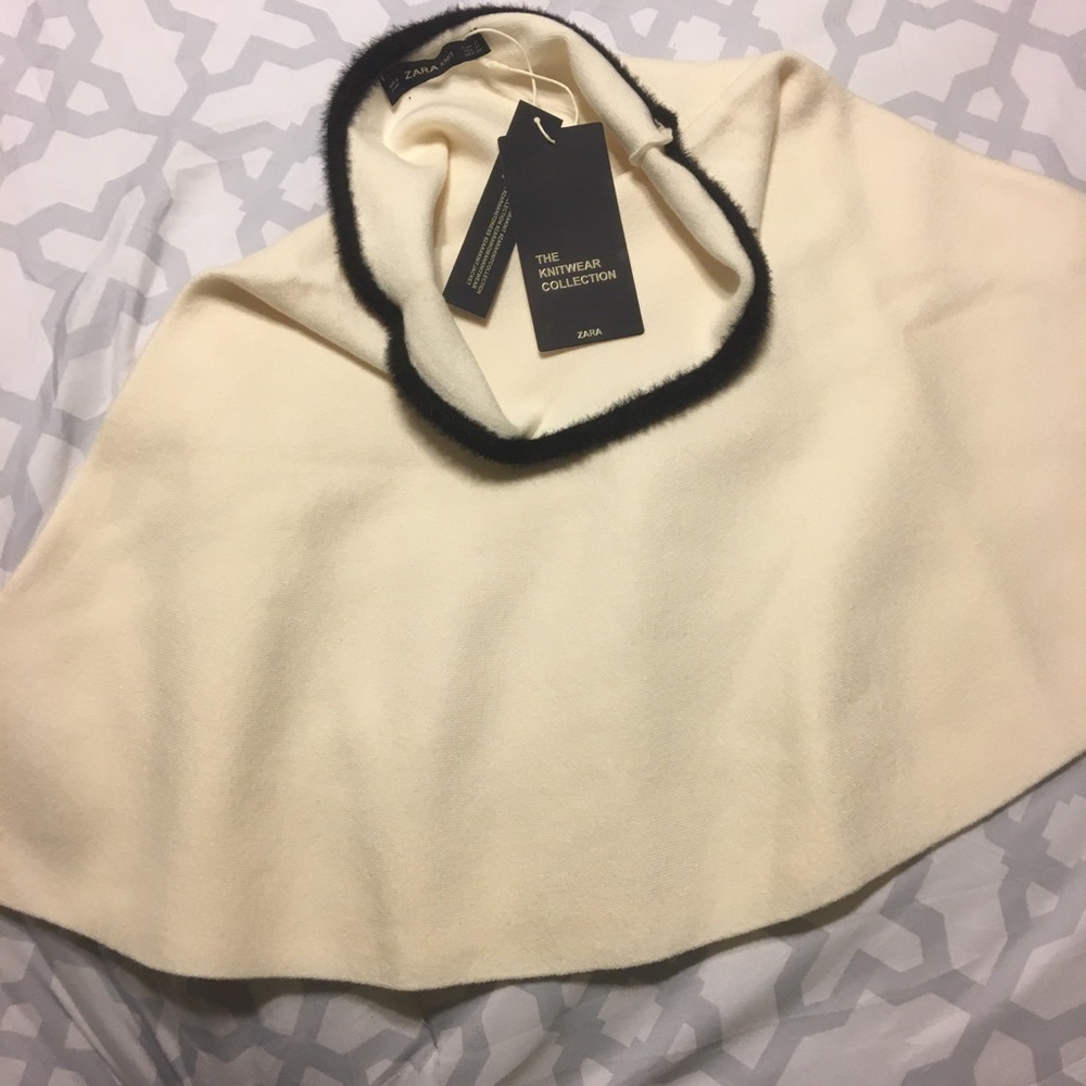 ZARA ivory capelet
